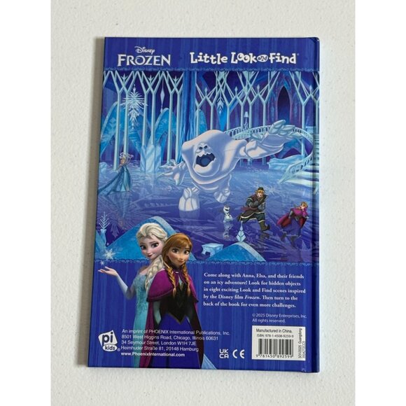 Frozen Little Look and Find Disney Elsa Anna PI Kids Board Book - Picture 2 of 2